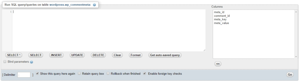 Image of the phpMyAdmin Query Builder