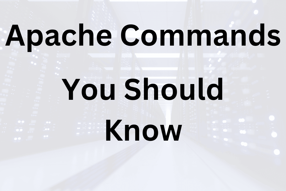 Image : Apache Commands You Should Know